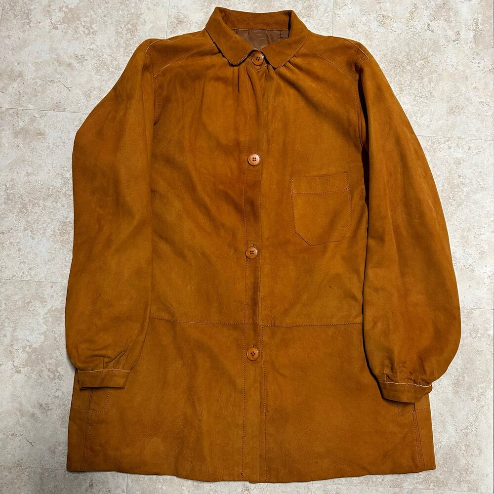 Vintage Nordstrom Willett Lambskin Suede Shirt Jacket